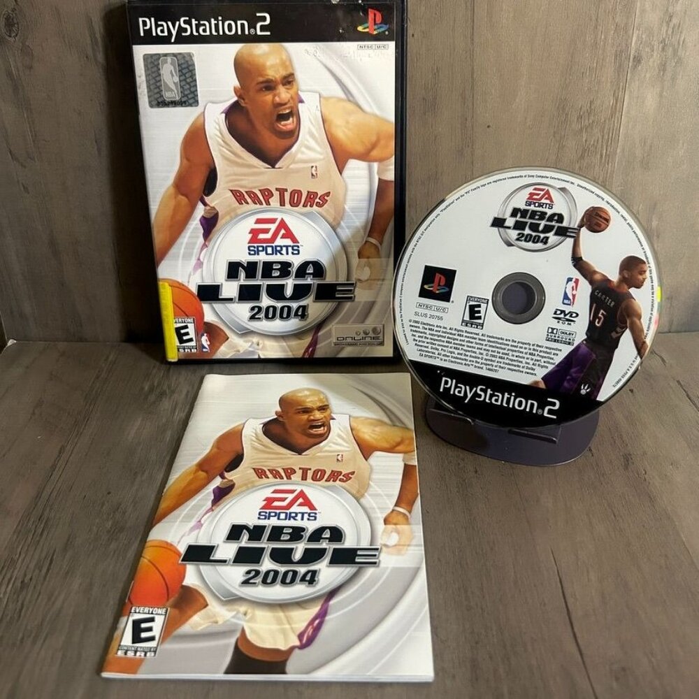 NBA Live 2004 Sony PlayStation 2 PS2 Game Complete In Box CIB EA